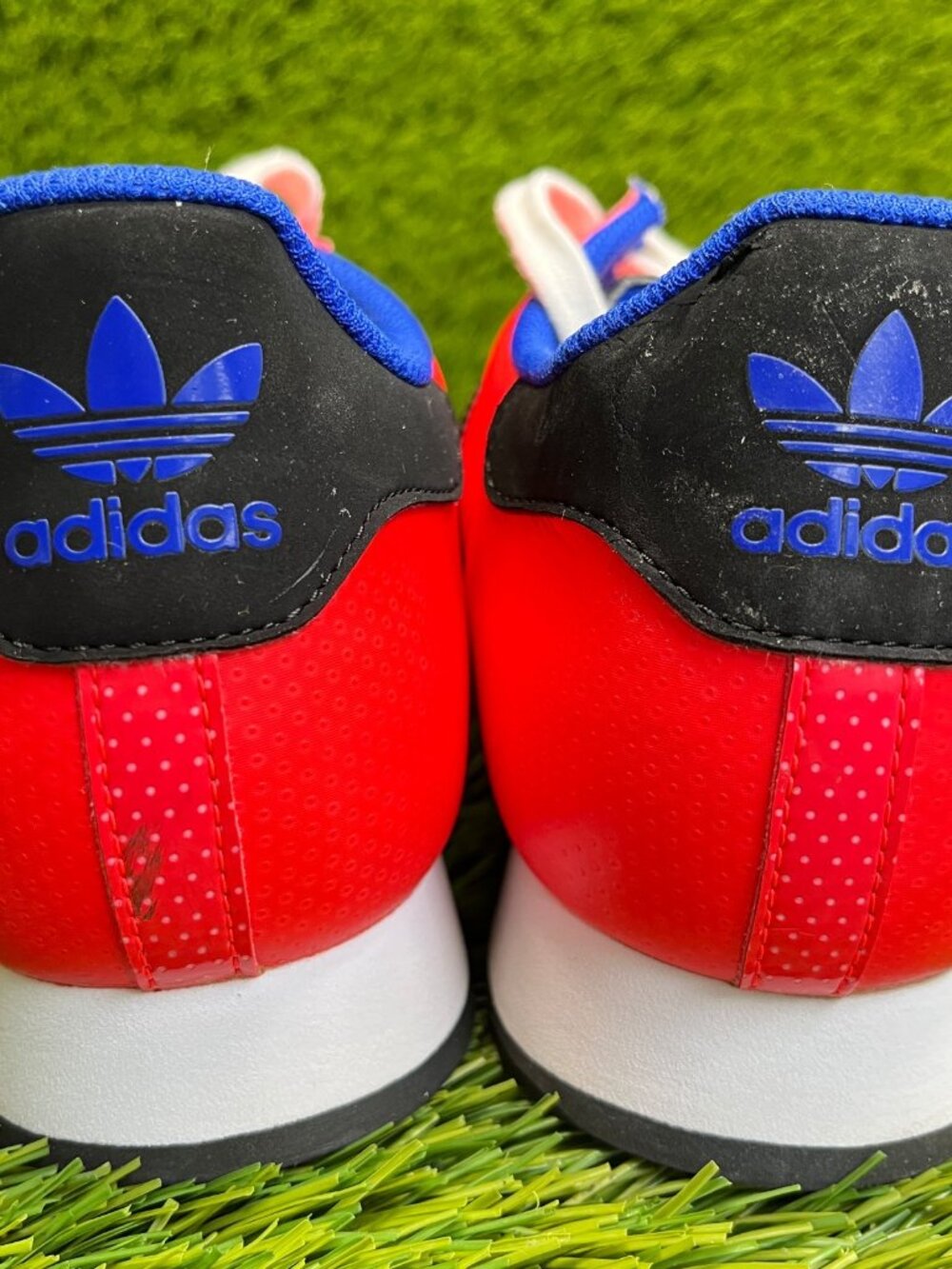 adidas Samba Red Black Blue Low-Top Sneakers - Picture 6 of 10